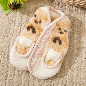 Winter Pet Small Dog Clothes (Option: Beige Bear-XL)