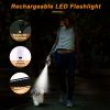 Retractable Dog Leash with LED Light for Small Medium Dogs;  QKAMOR 16FT/5M;  360¬∞ Tangle-Free Reflective Heavy Duty Nylon Tape Up to 66 lbs Dogs