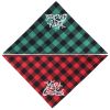 Christmas pet Dog Bandana and Collar; Bow Tie Dog Collar; 2pcs dog collar