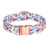 Sunflower pet collar cotton breathable dog collar pet supplies wholesale