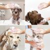 Softness Silicone Pet Brush For Dog & Cat; Dog Hair Massage Bath Brush With Shower Gel Dispenser