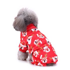 Pet Clothes Creative Halloween Christmas Dog Clothes (Option: SZD41 Elk-S)