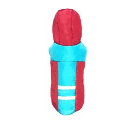 Thickened Cotton Hooded Dog Clothes Warm (Option: Red-L Code)