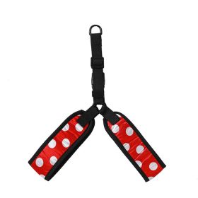 Pet Traction Chest Strap Large, Medium And Small Dogs Hand Holding Rope (Option: Red White Dot-S)