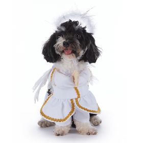 Pet Supplies Wansheng Dog Clothes (Option: PF98 Angel In White-S)