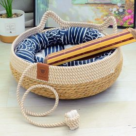 Cat Nest Summer Cool Rattan Cat Scratch Board (Option: 09-L)